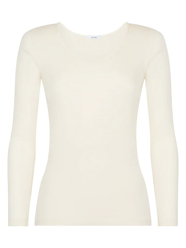 Ragno Lana Seta - Maglietta a manica lunga 3 Bianco 