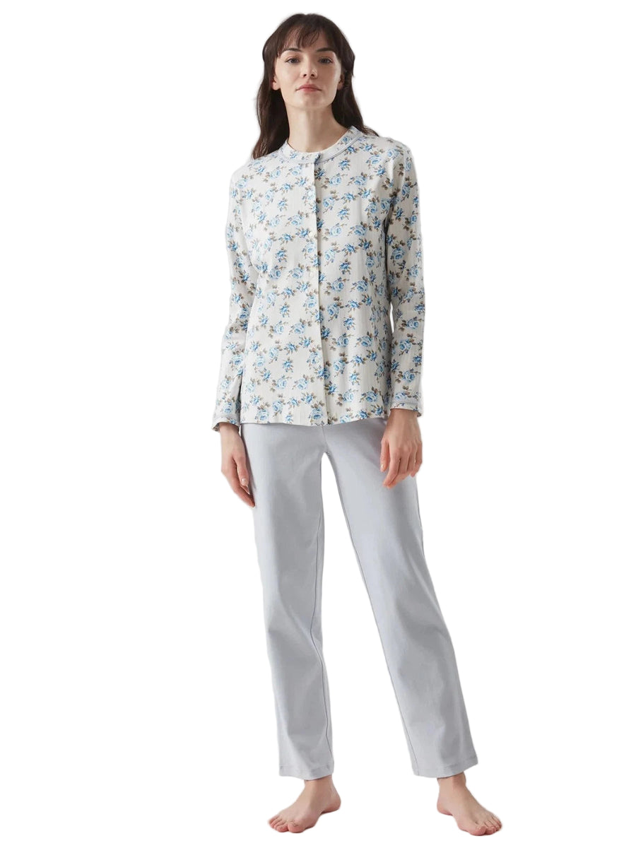 Ragno Pigiama aperto in Interlock di cotone Fant. Dafne