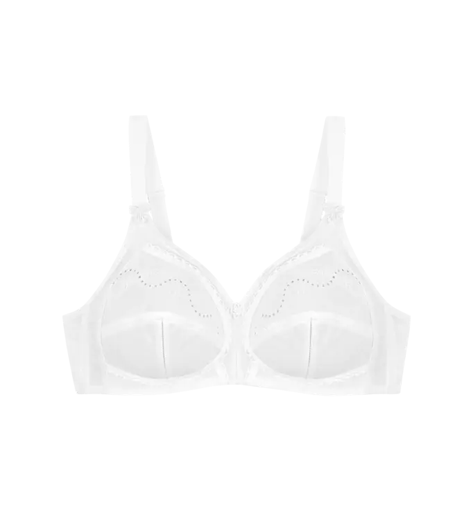 Triumph Reggiseno senza ferretto Doreen Cotton N 01 2 C Bianco