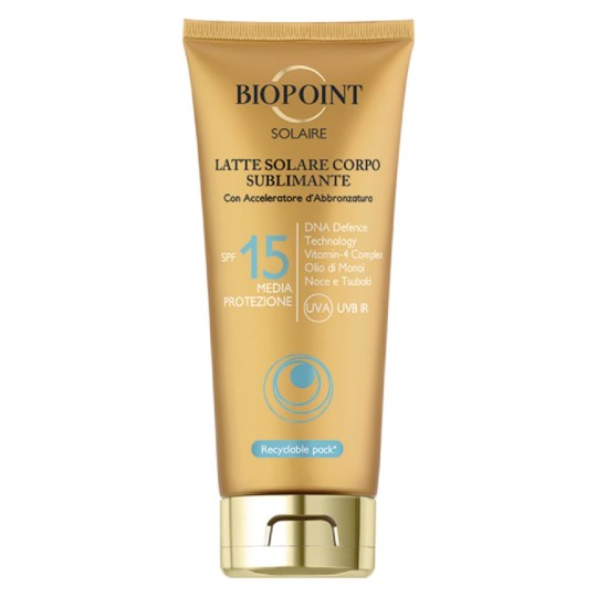 Biopoint Latte Solare Corpo Sublimante SPF15   