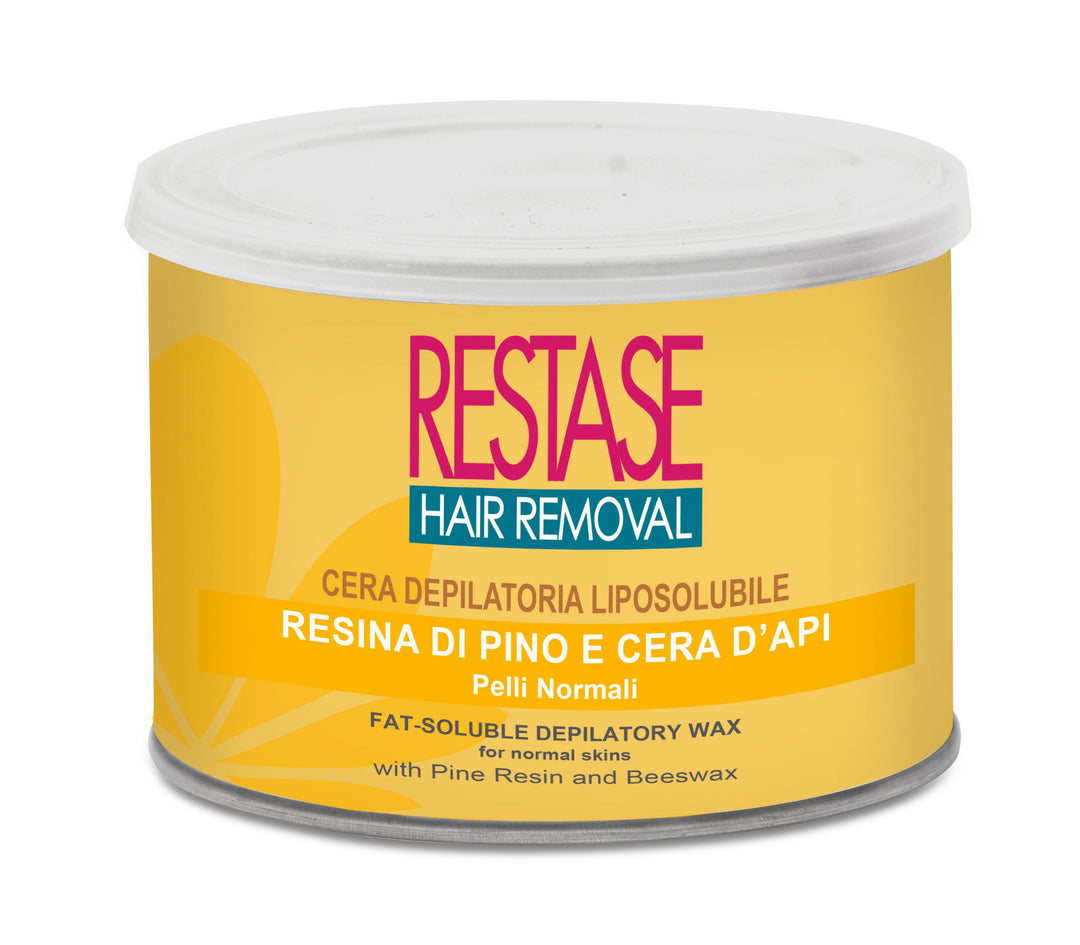 Restase Cera Depilatoria Liposolubile Vaso 400 ml Resina di pino e cera d'api  