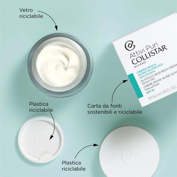 Collistar Crema Ricca Acido Glicolico Spf 20   